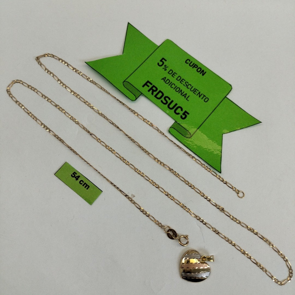 CADENA, DIJE ORO 14 K 2.3 GRMS (SEMINUEVO)