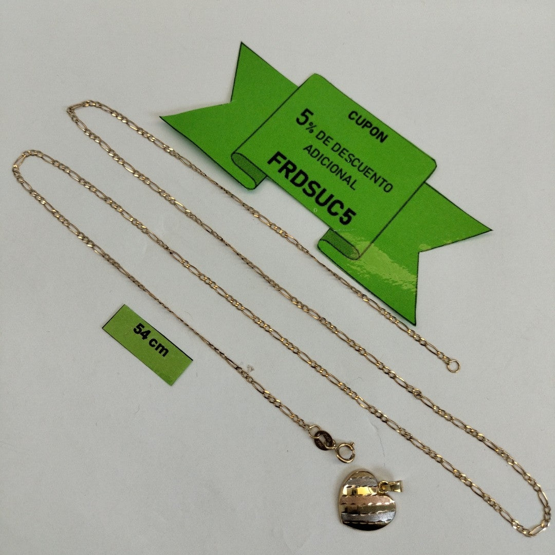 CADENA, DIJE ORO 14 K 2.3 GRMS (SEMINUEVO)