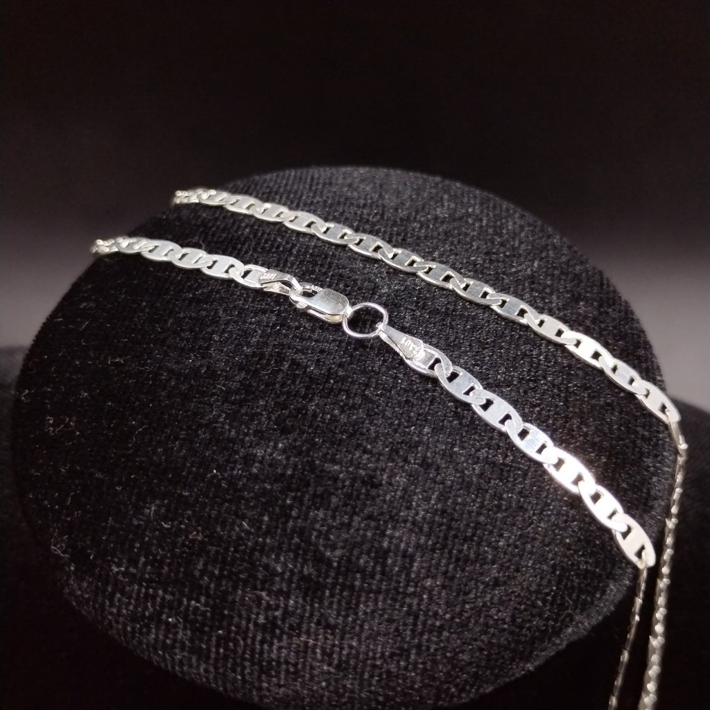 CADENA TEJIDO GUCHI PLATA .925 60 CM 9.7 GR (NUEVO)