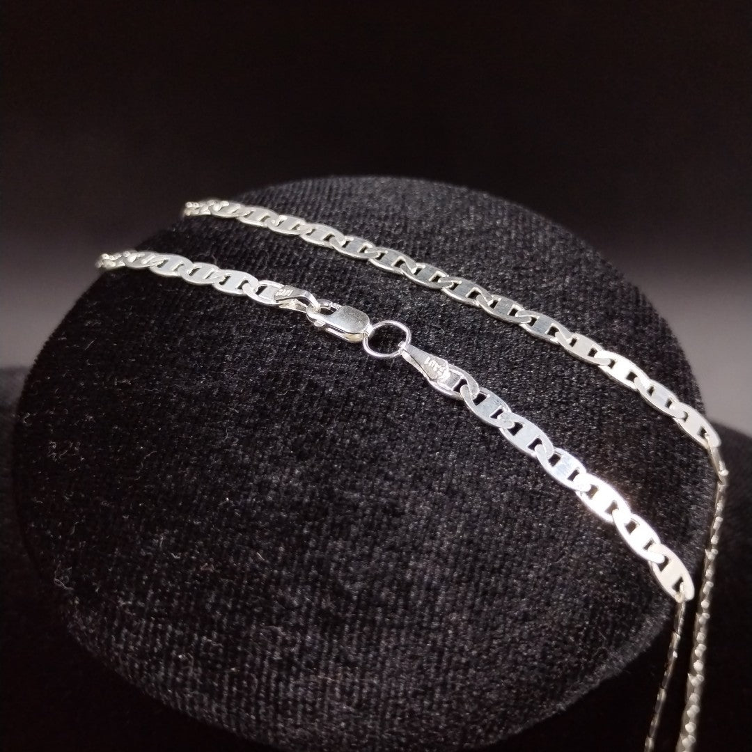 CADENA TEJIDO GUCHI PLATA .925 60 CM 9.7 GR (NUEVO)