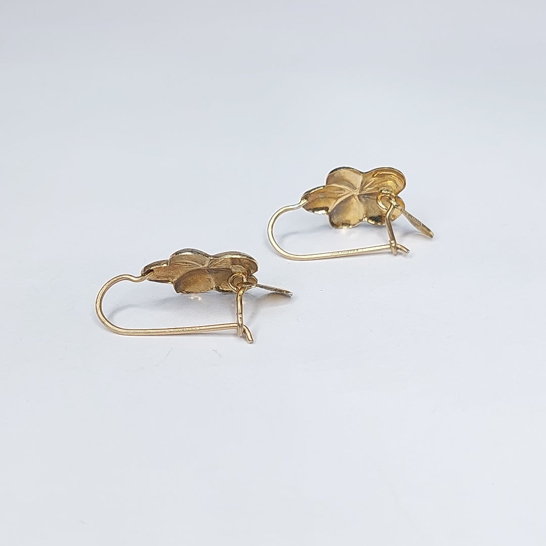 ARETES PAR ORO, ORO COMBINADO 10 K 2 GRMS (SEMINUEVO)