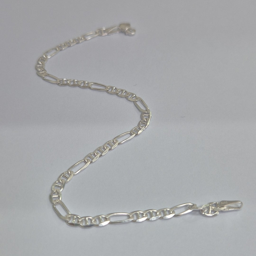 PULSERA TEJIDO 3X1 PLATA .925 16 CM 2.9 GR (NUEVO)