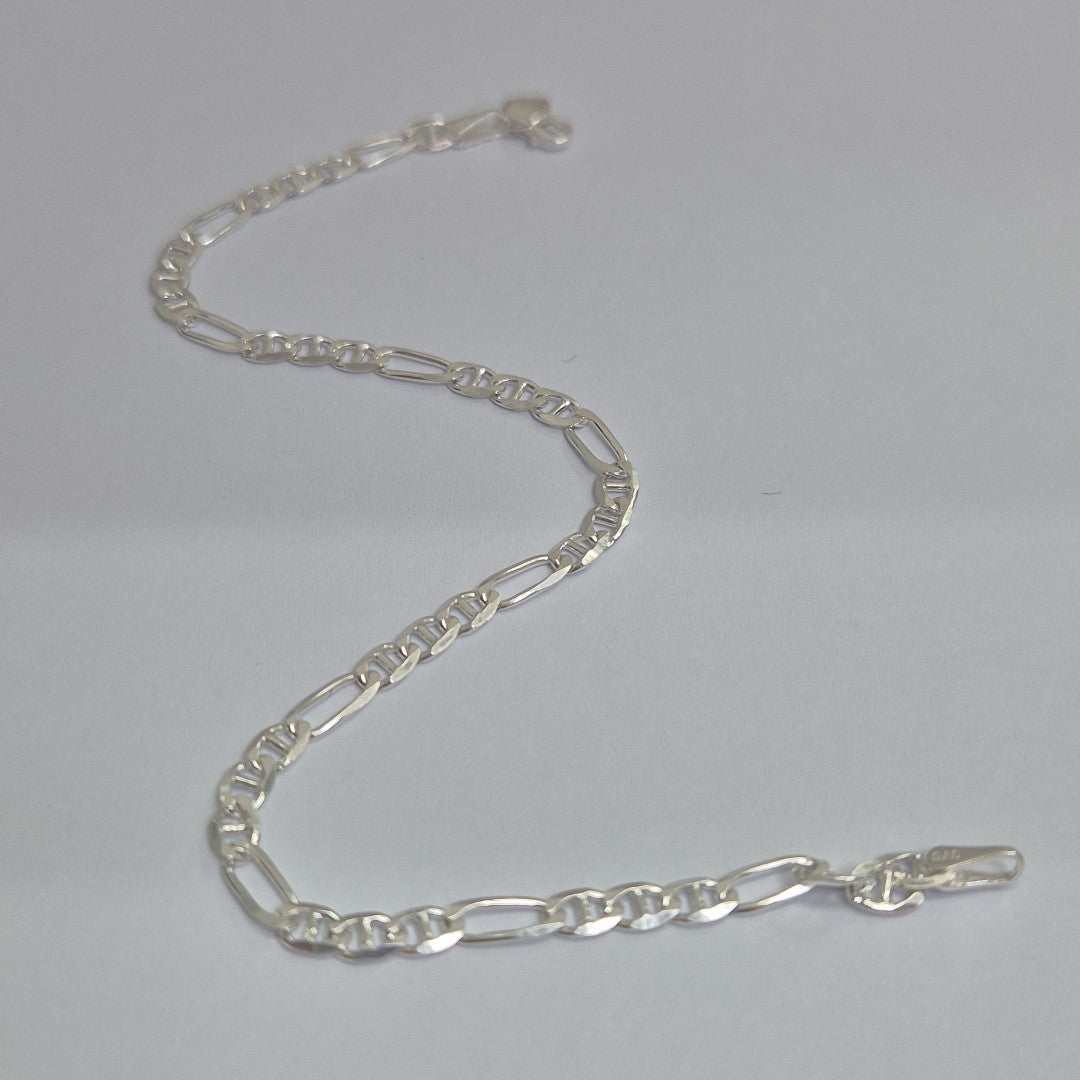 PULSERA TEJIDO 3X1 PLATA .925 16 CM 2.9 GR (NUEVO)