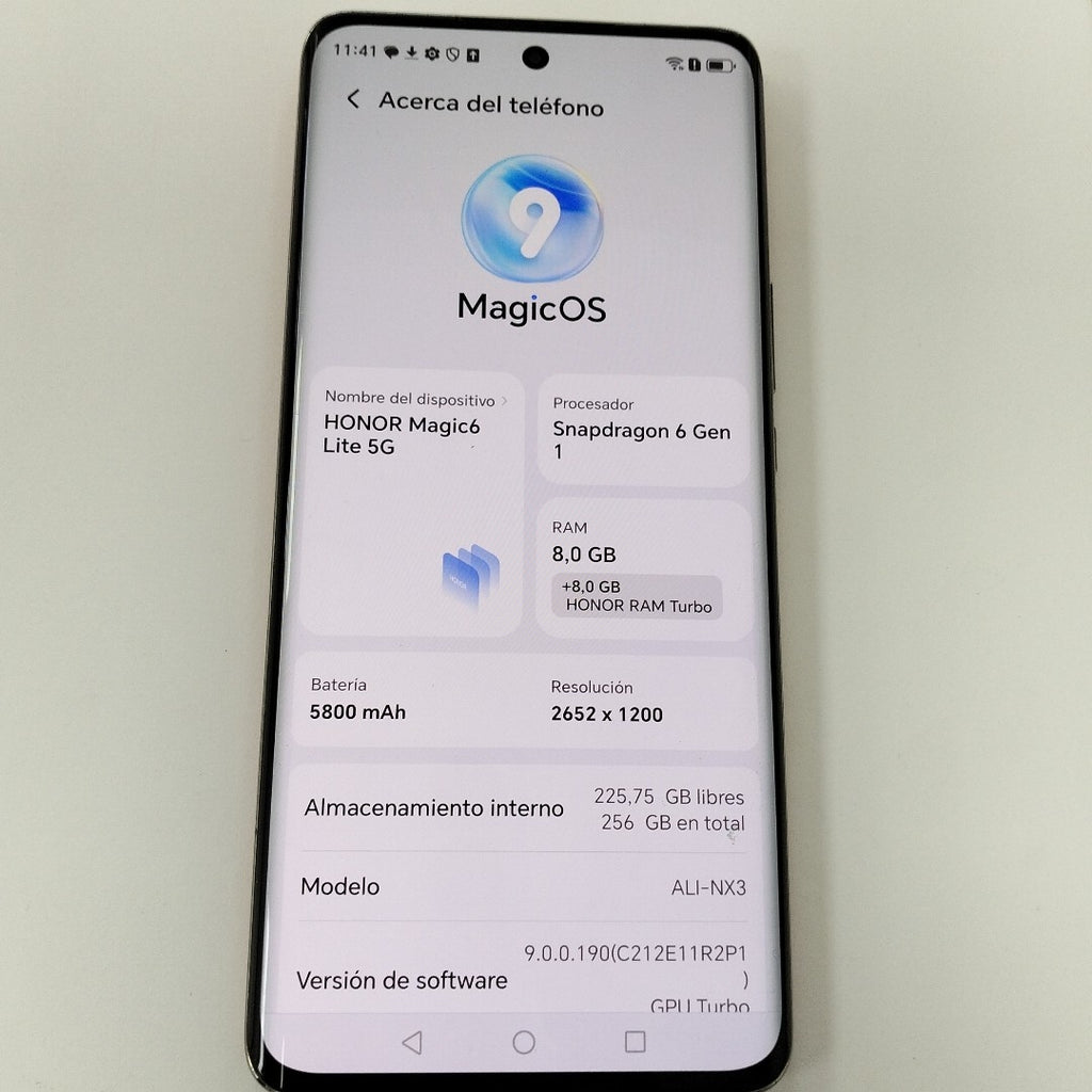 CELULAR HONOR MAGIC6 LITE 5G ALI-NX3 (2023) 256 GB 8 GB RAM