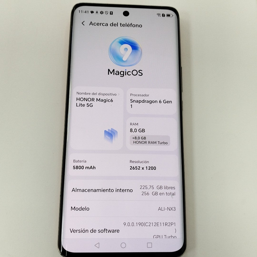 CELULAR HONOR MAGIC6 LITE 5G ALI-NX3 (2023) 256 GB 8 GB RAM