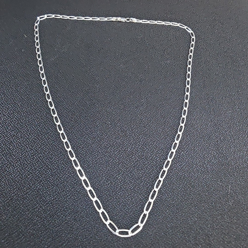 CADENA TEJIDO ESLABONES PLATA .925 60 CM 10.7 GR (NUEVO)