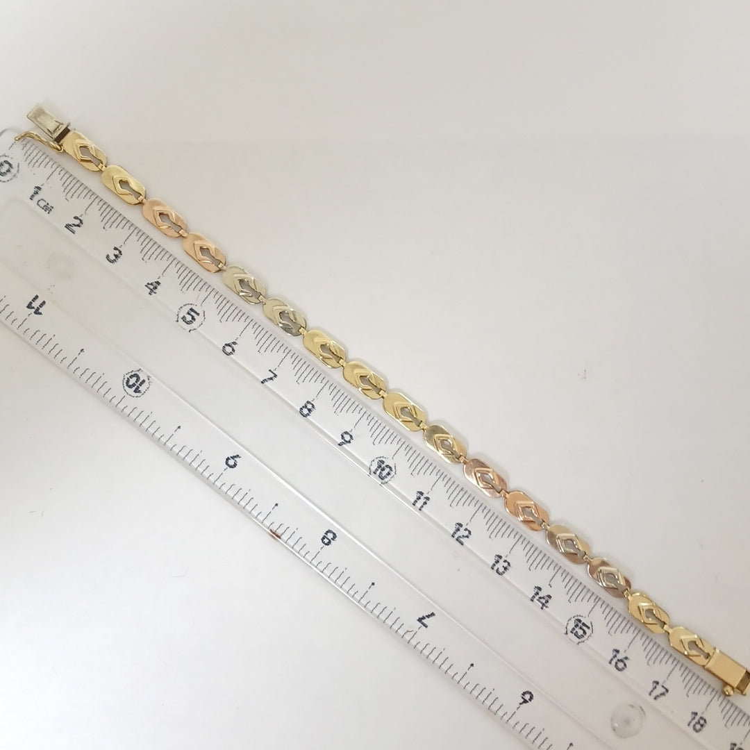 PULSERA ORO, ORO COMBINADO 14 K 5.3 GRMS (SEMINUEVO)