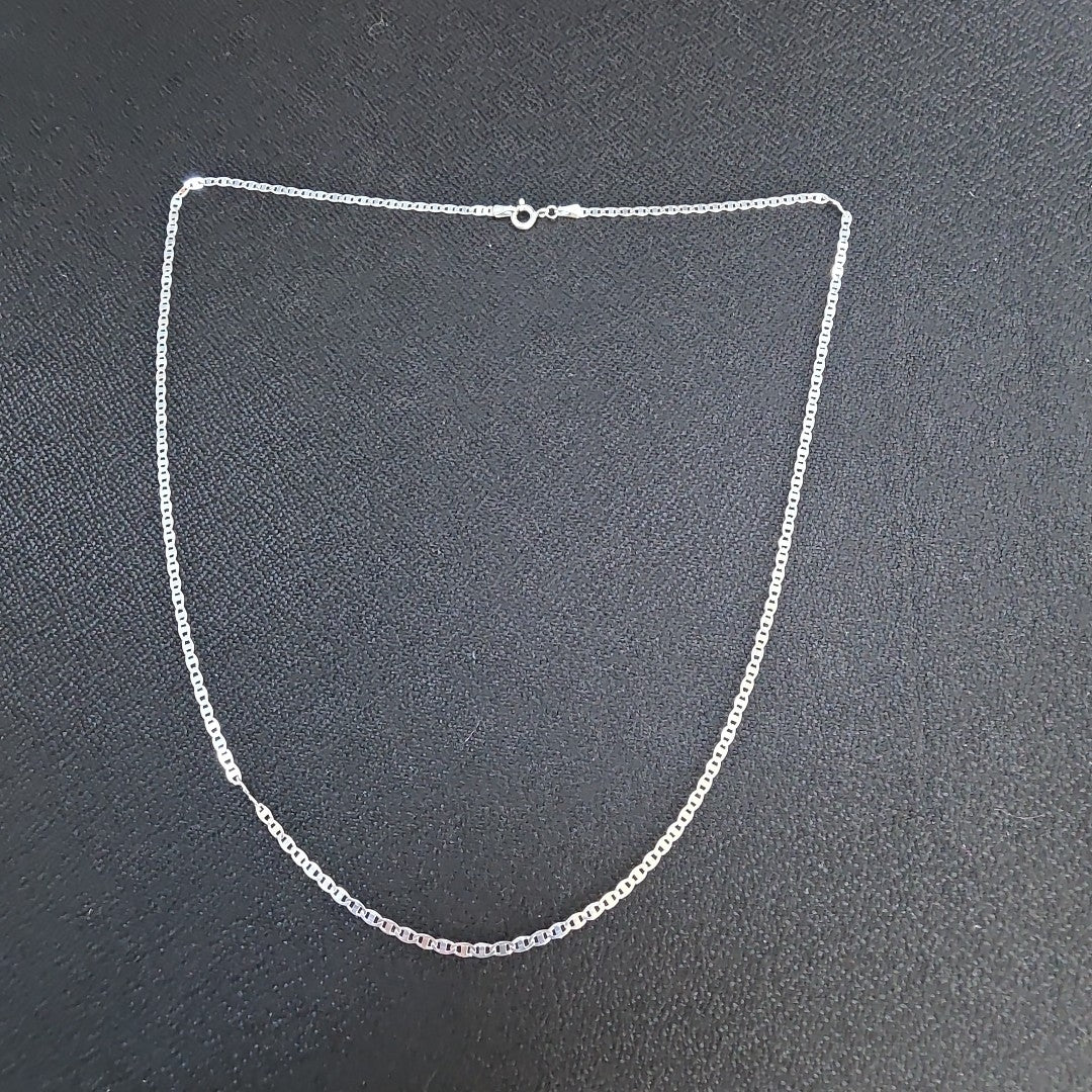 CADENA TEJIDO ESPEJO PLATA .925 55 CM 4 GR (NUEVO)