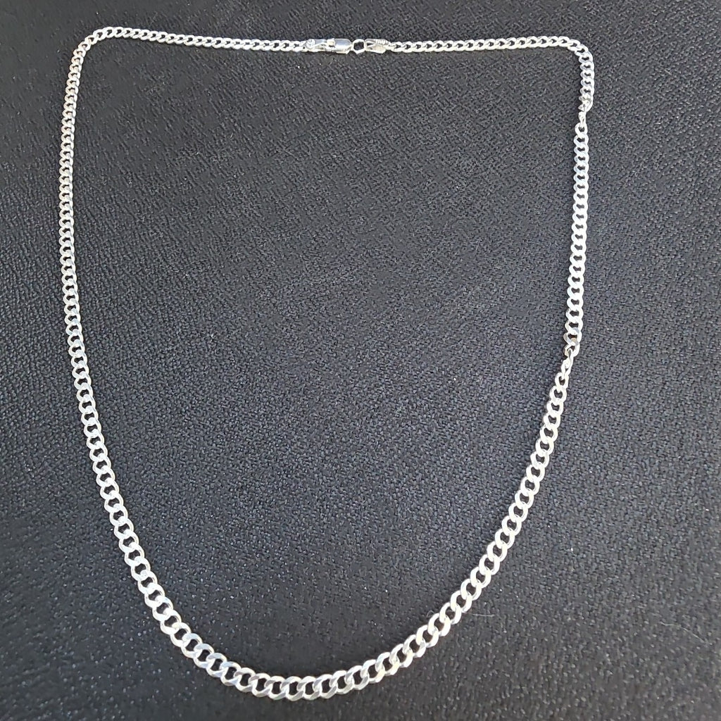 CADENA TEJIDO BARBADO PLATA .925 60 CM 13.7 GR (NUEVO)