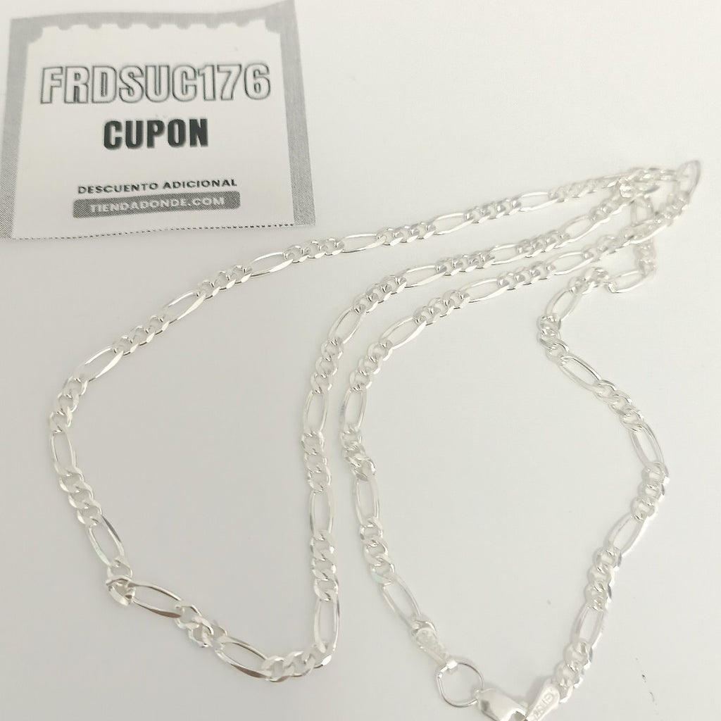 CADENA TEJIDO 3X1 PLATA .925 50 CM 7 GR (NUEVO)