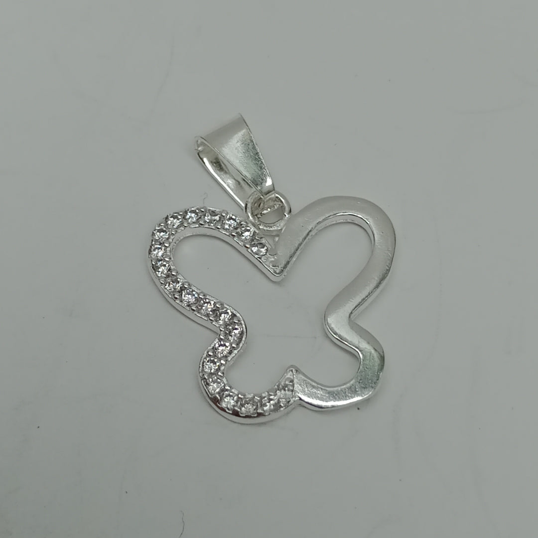 DIJE MARIPOSA C/CIRCONIAS PLATA .925 2.4 GR (NUEVO)