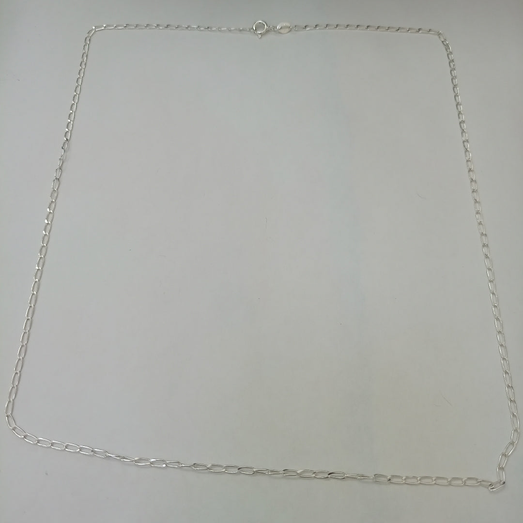 CADENA TEJIDO ESLABONES PLATA .925 60 CM 3.1 GR (NUEVO)