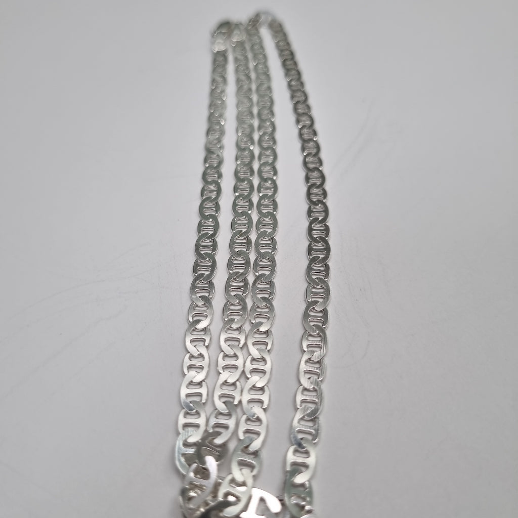 CADENA TEJIDO GUCHI PLATA .925 55 CM 12.9 GR (NUEVO)