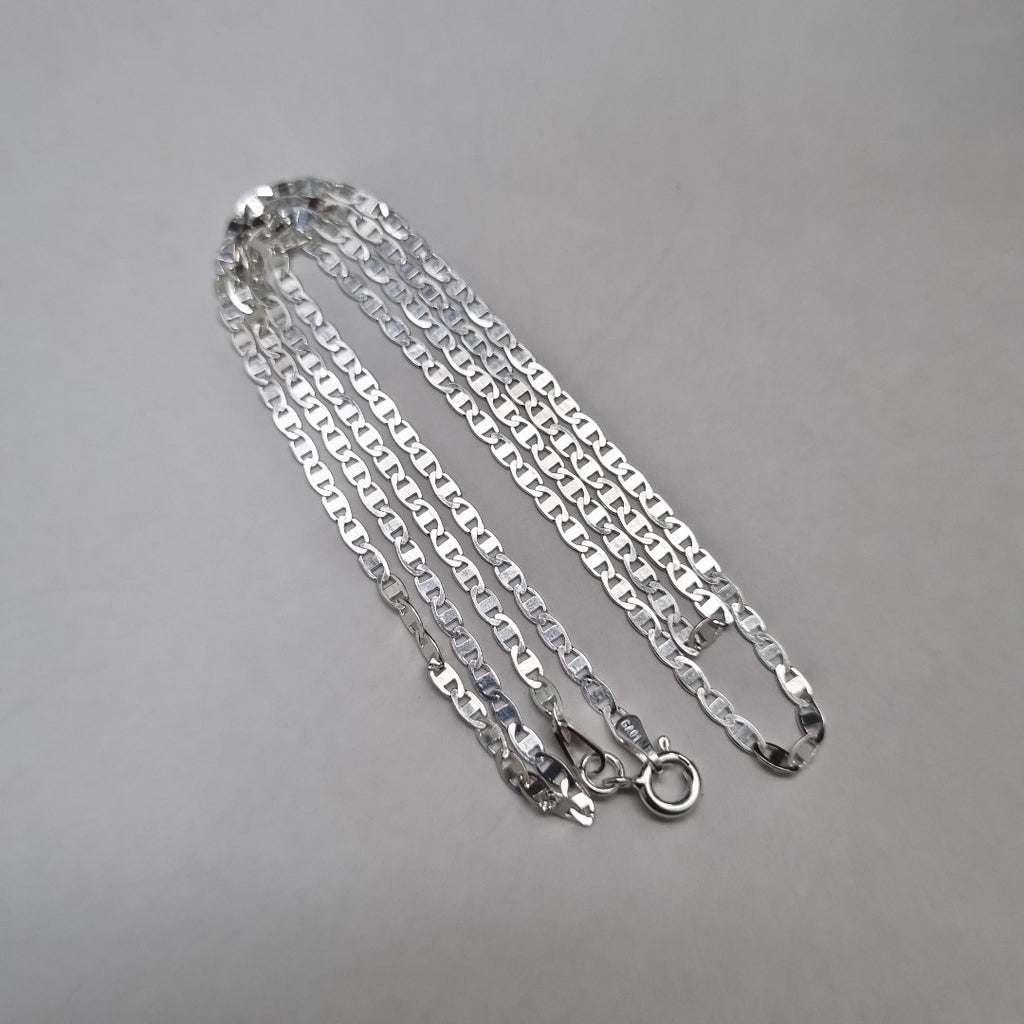 CADENA TEJIDO ESPEJO PLATA .925 60 CM 4.2 GR (NUEVO)