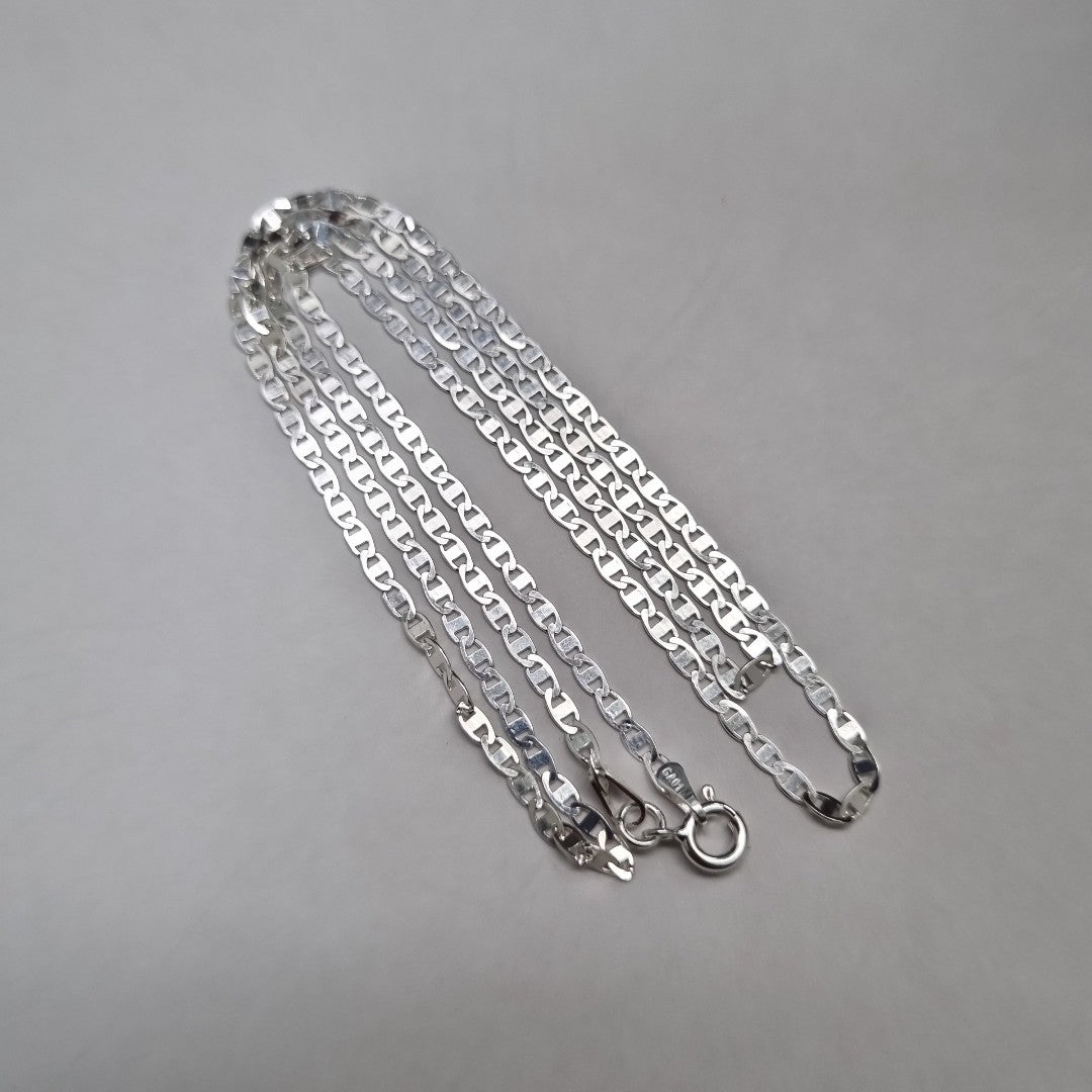 CADENA TEJIDO ESPEJO PLATA .925 60 CM 4.2 GR (NUEVO)