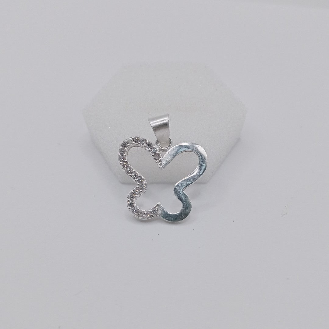 DIJE MARIPOSA C/CIRCONIAS PLATA .925 2.4 GR (NUEVO)