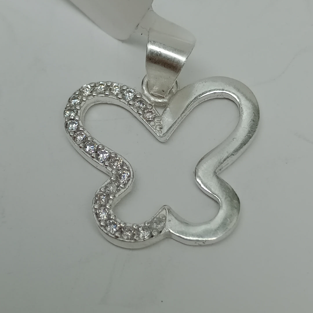 DIJE MARIPOSA C/CIRCONIAS PLATA .925 2.3 GR (NUEVO)