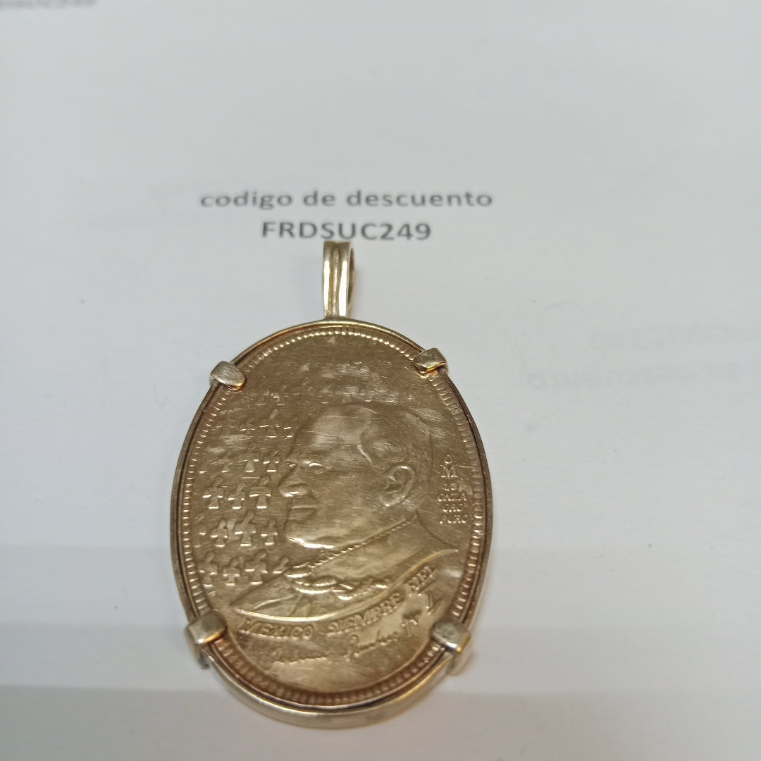 MEDALLA PERSONAL ORO 12 K 20.7 GRMS (SEMINUEVO)