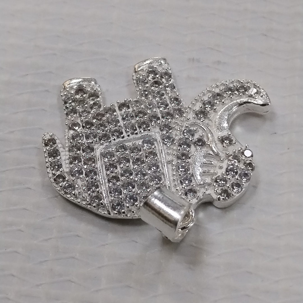 DIJE ELEFANTE C/CIRCONIAS PLATA .925 5.5 GR (NUEVO)
