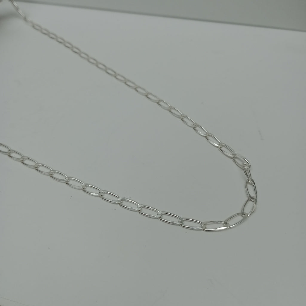 CADENA TEJIDO ESLABONES PLATA .925 55 CM 10 GR (NUEVO)