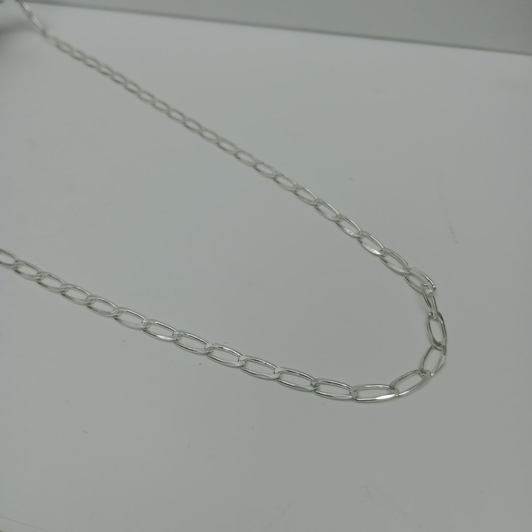 CADENA TEJIDO ESLABONES PLATA .925 55 CM 10 GR (NUEVO)