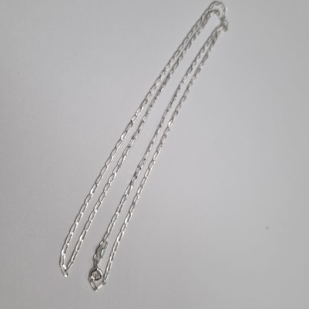 CADENA TEJIDO ESLABONES PLATA .925 60 CM 2.7 GR (NUEVO)