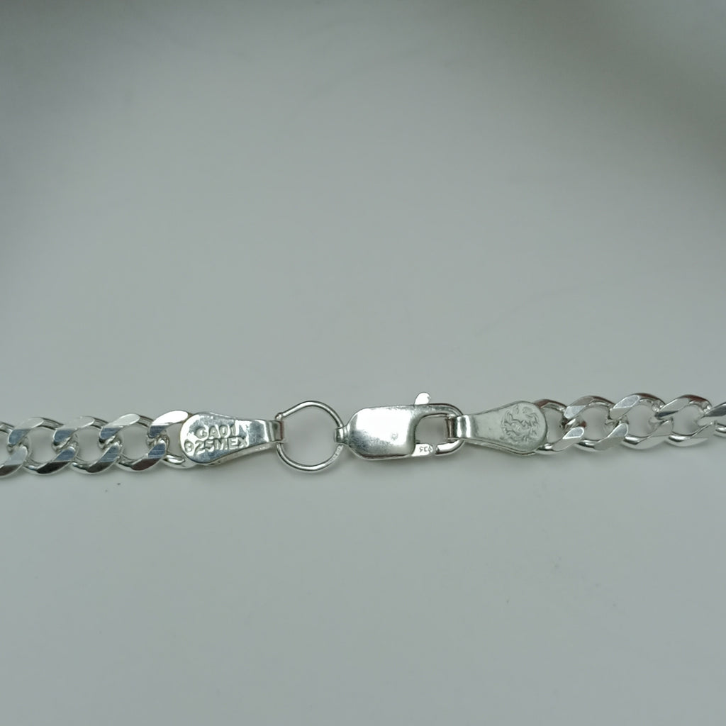 CADENA TEJIDO BARBADO PLATA .925 55 CM 12.8 GR (NUEVO)