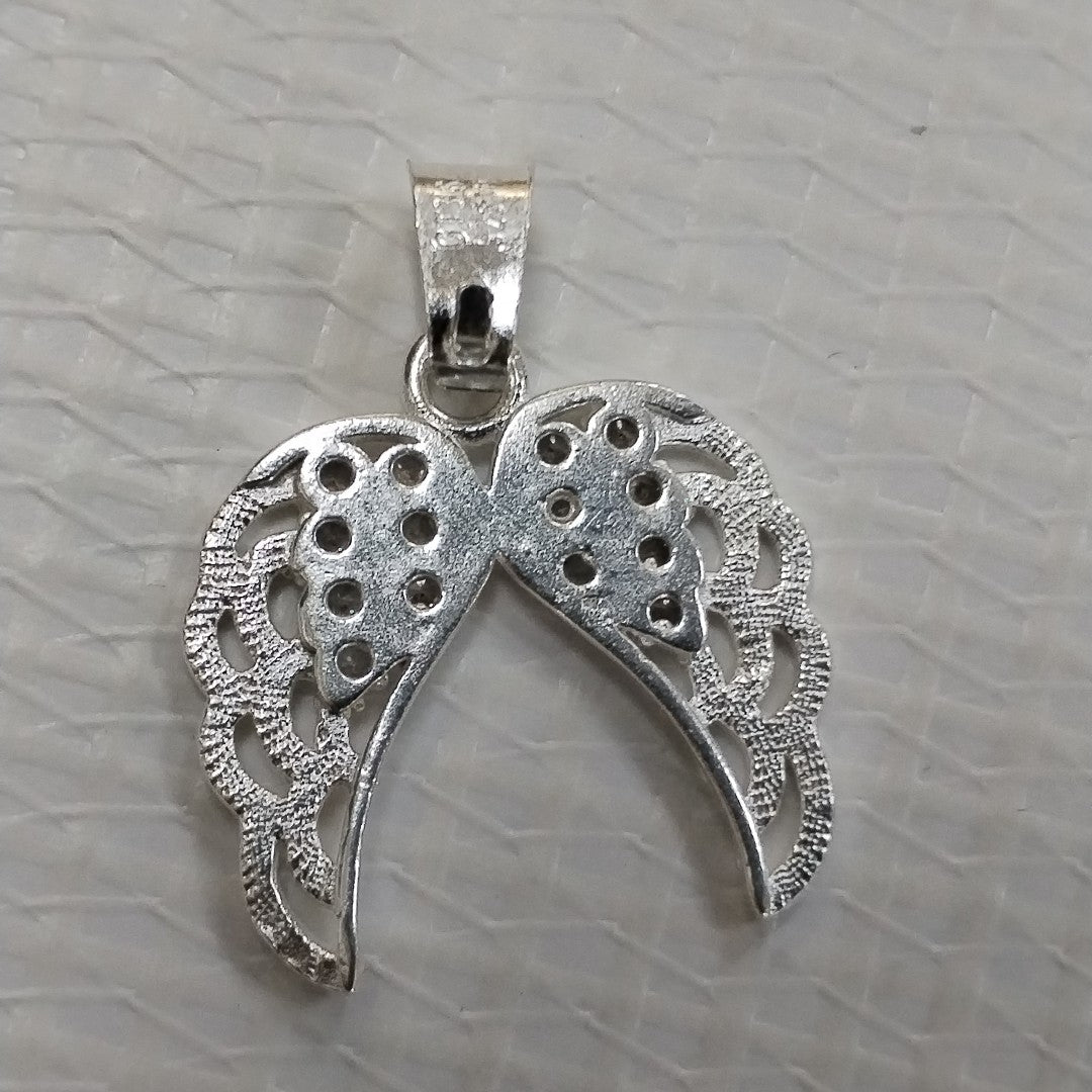 DIJE ALAS C/CIRCONIAS PLATA .925 2.2 GR (NUEVO)