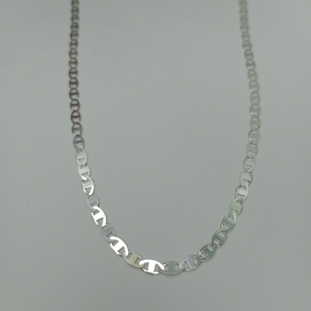 CADENA TEJIDO GUCHI PLATA .925 60 CM 9 GR (NUEVO)