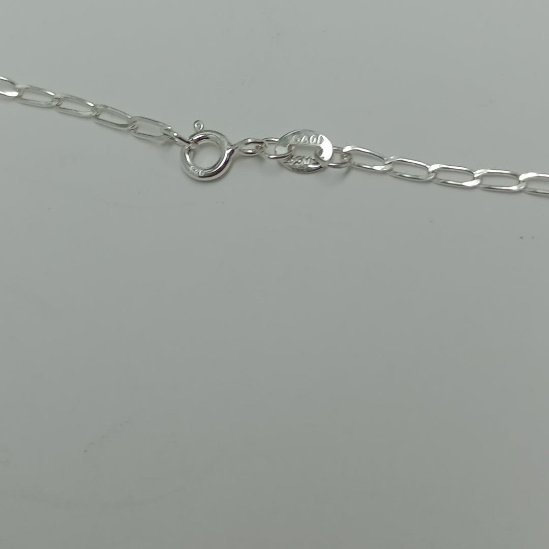 CADENA TEJIDO ESLABONES PLATA .925 60 CM 2.9 GR (NUEVO)