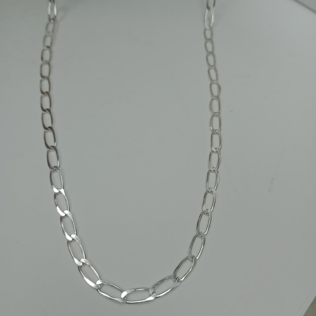 CADENA TEJIDO ESLABONES PLATA .925 55 CM 10.3 GR (NUEVO)
