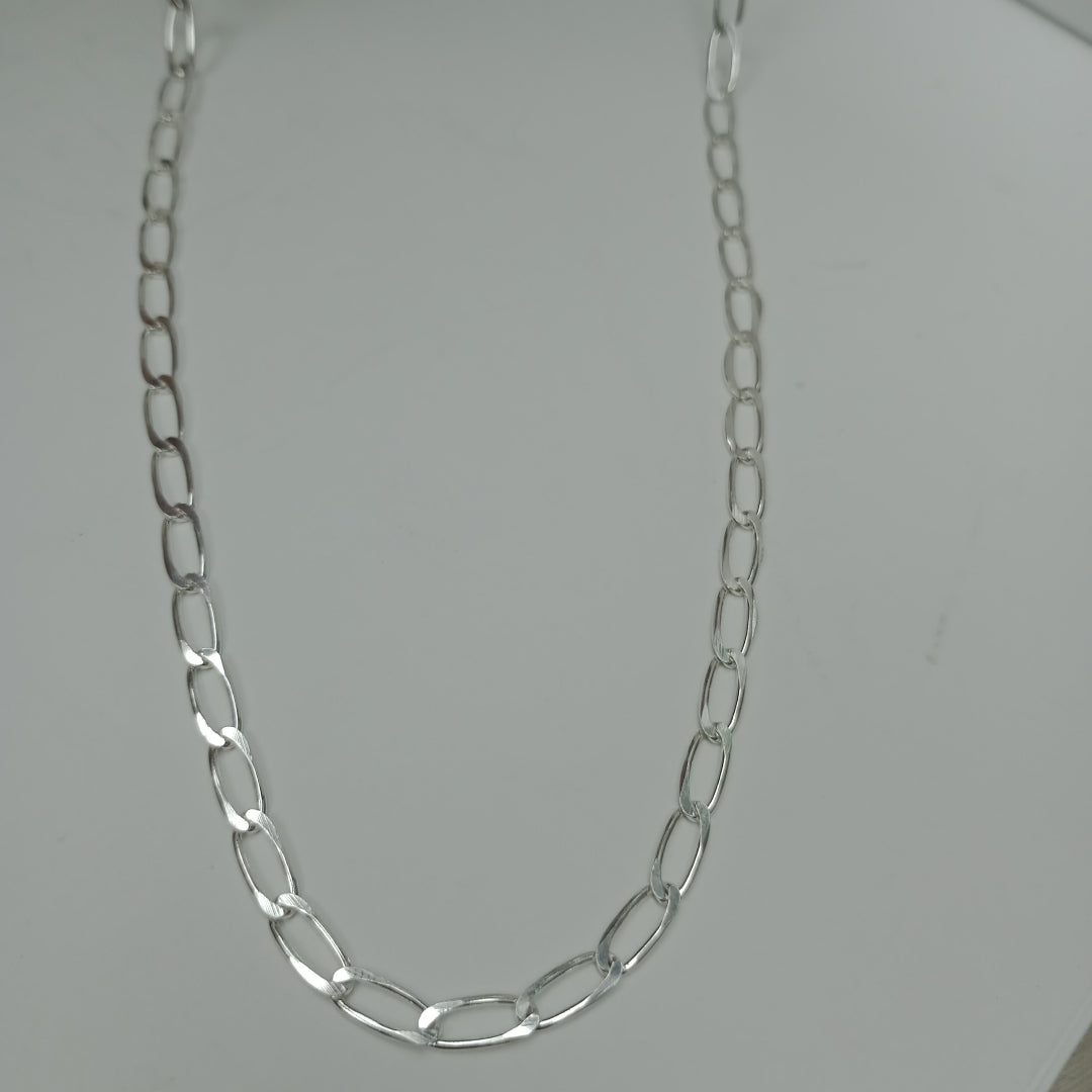 CADENA TEJIDO ESLABONES PLATA .925 55 CM 10.3 GR (NUEVO)