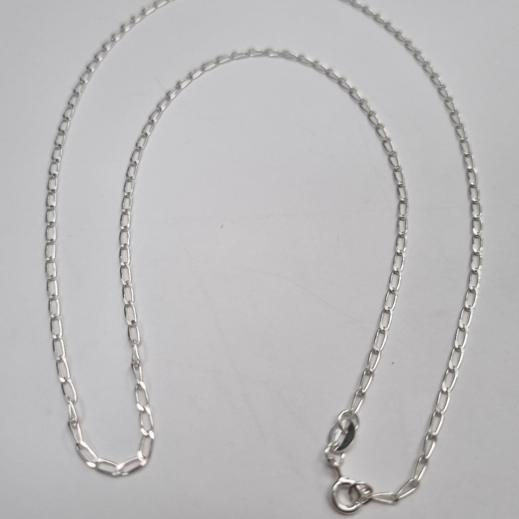 CADENA TEJIDO ESLABONES PLATA .925 55 CM 2.9 GR (NUEVO)
