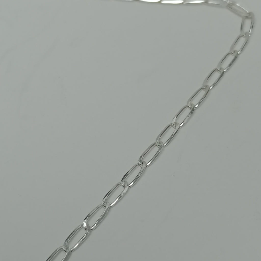 CADENA TEJIDO ESLABONES PLATA .925 50 CM 2.5 GR (NUEVO)