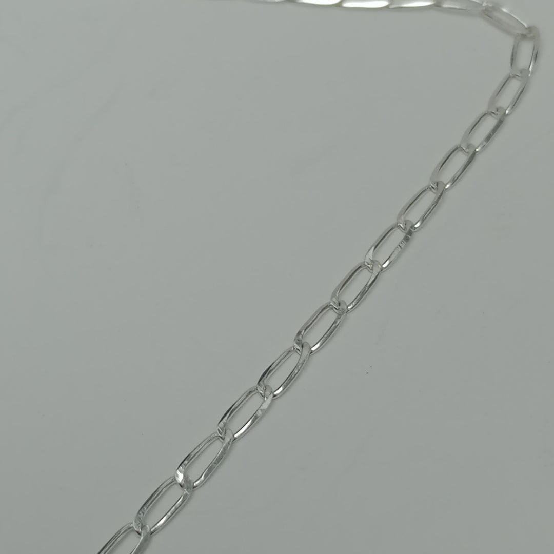 CADENA TEJIDO ESLABONES PLATA .925 50 CM 2.5 GR (NUEVO)