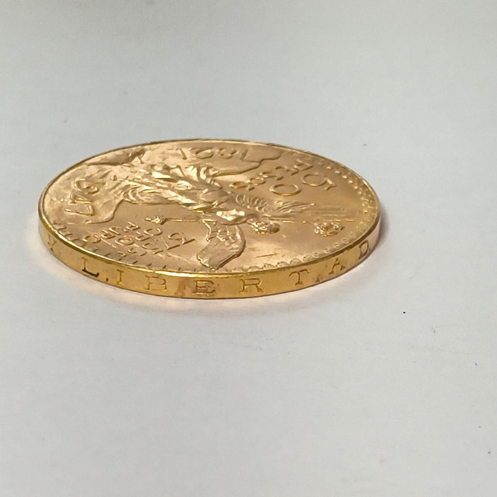 K1 41,60 GRMS 21 K IDENTIFICACIÓN MONEDA NOMINATIVA MONEDAS PESOS 50 PESOS (SEMINUEVO)