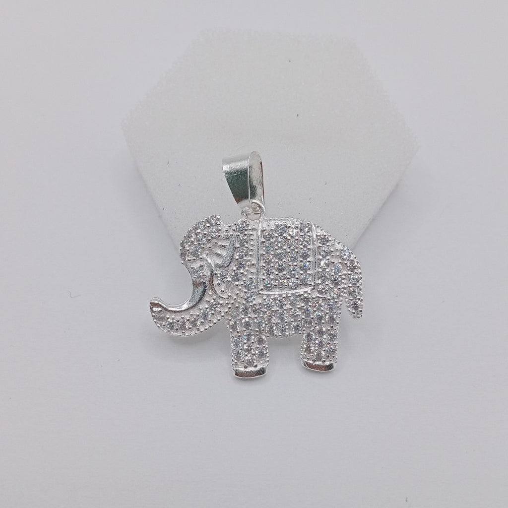DIJE ELEFANTE C/CIRCONIAS PLATA .925 5.1 GR (NUEVO)