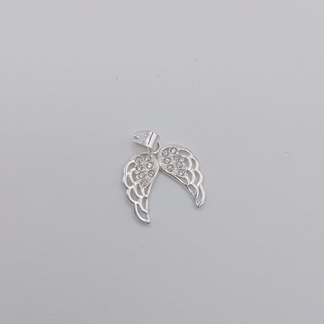 DIJE ALAS C/CIRCONIAS PLATA .925 2.2 GR (NUEVO)