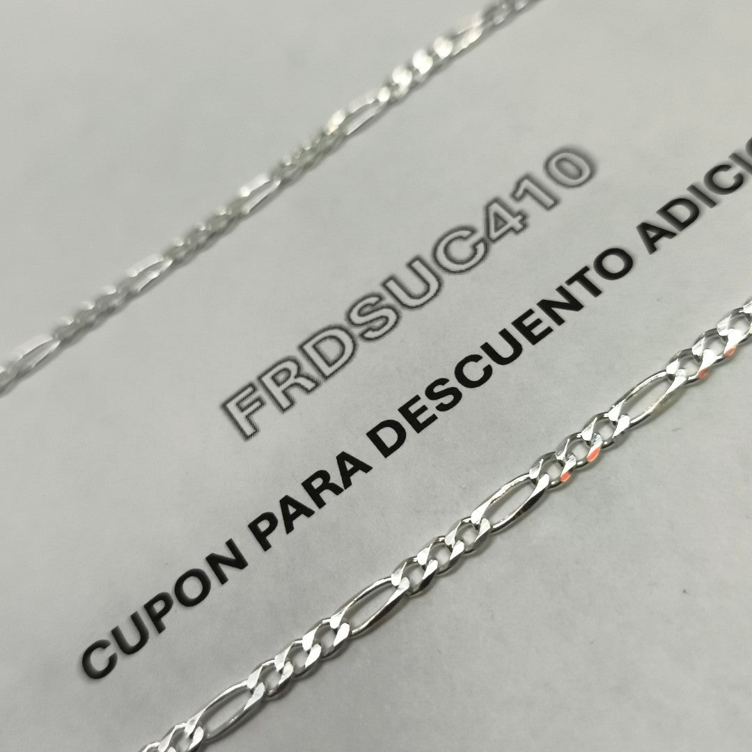 CADENA TEJIDO 3X1 PLATA .925 55 CM 7.5 GR (NUEVO)