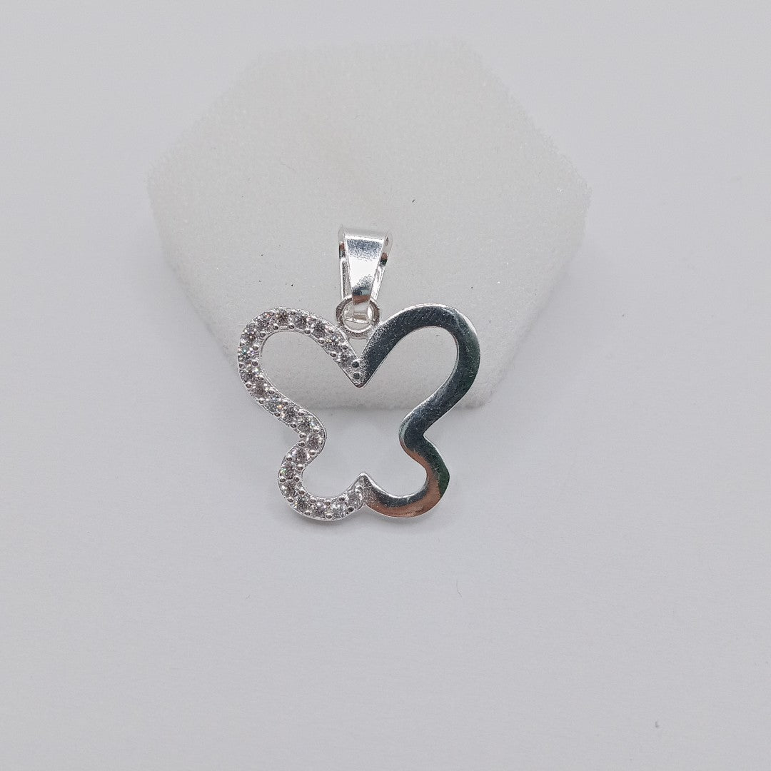 DIJE MARIPOSA C/CIRCONIAS PLATA .925 2.3 GR (NUEVO)