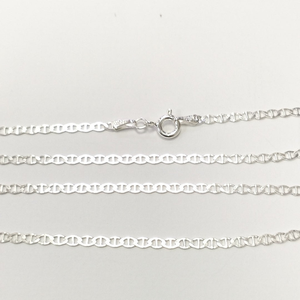 CADENA TEJIDO GUCHI PLATA .925 60 CM 3.7 GR (NUEVO)