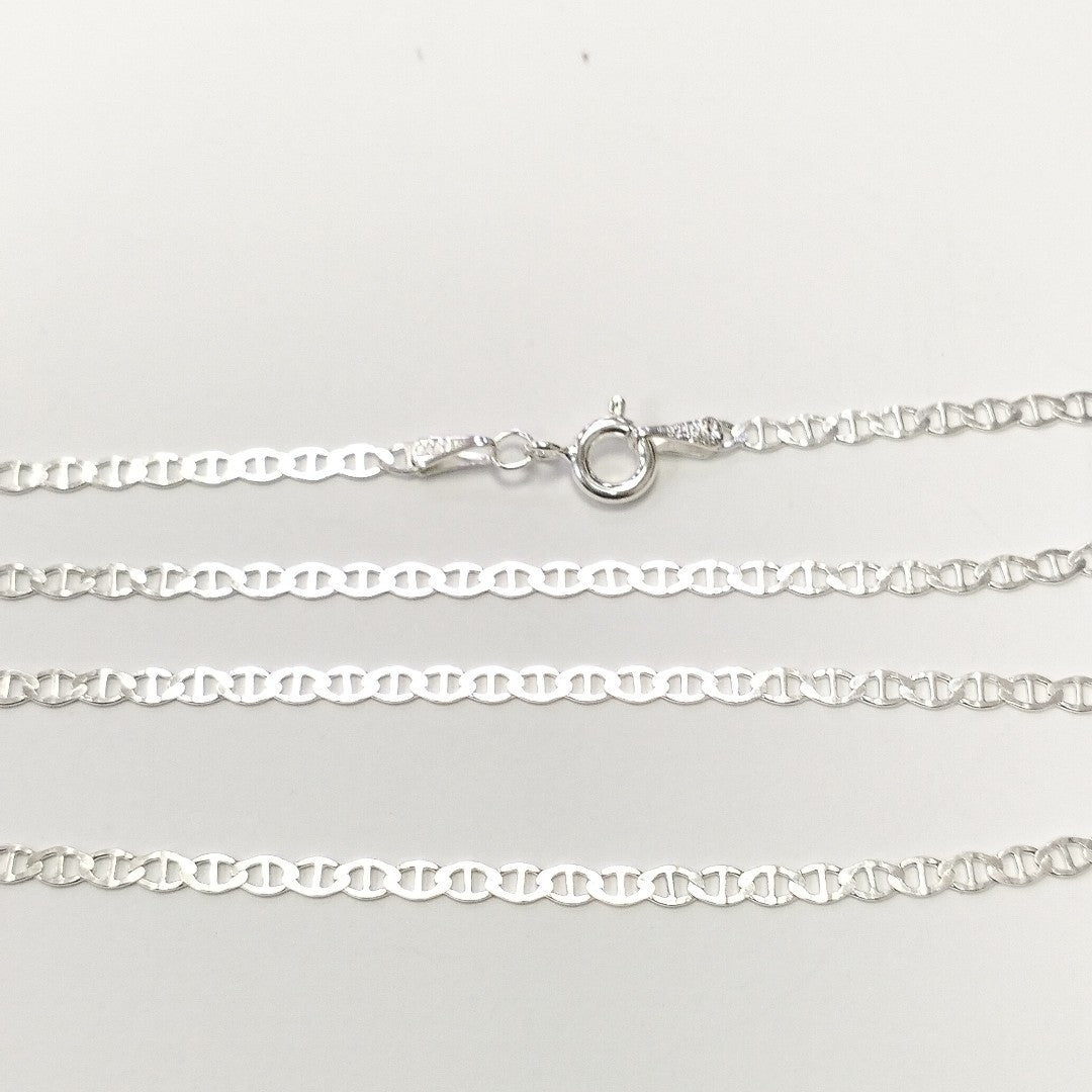 CADENA TEJIDO GUCHI PLATA .925 60 CM 3.7 GR (NUEVO)