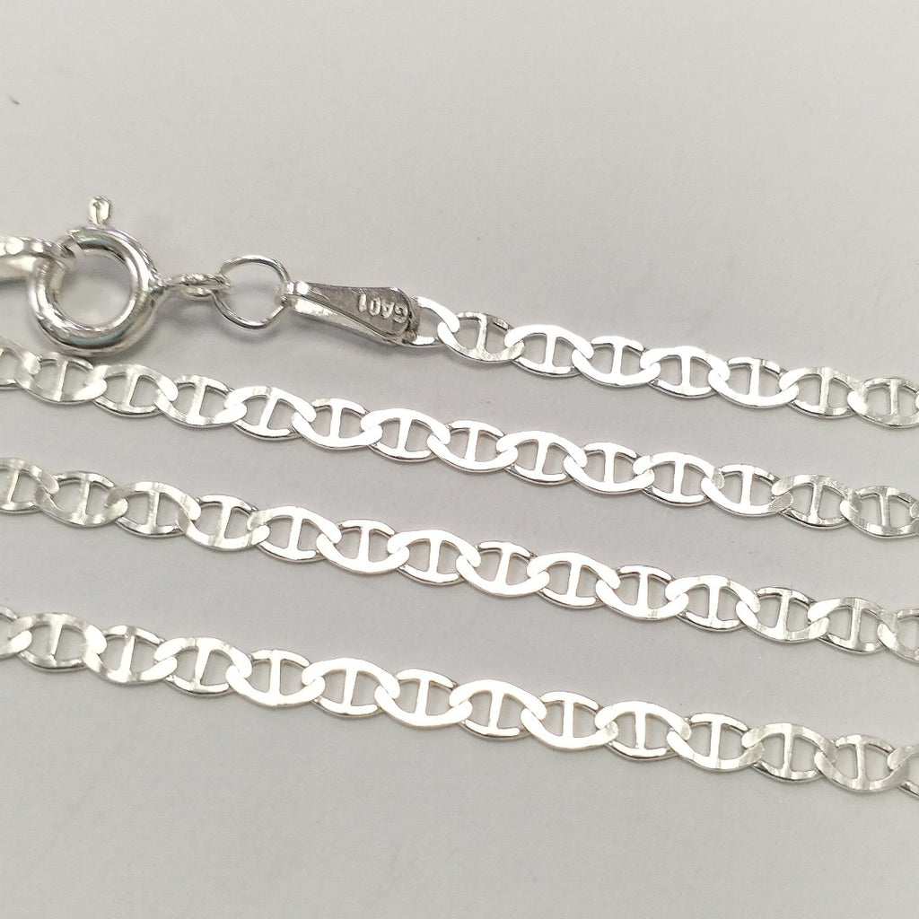 CADENA TEJIDO GUCHI PLATA .925 60 CM 3.7 GR (NUEVO)