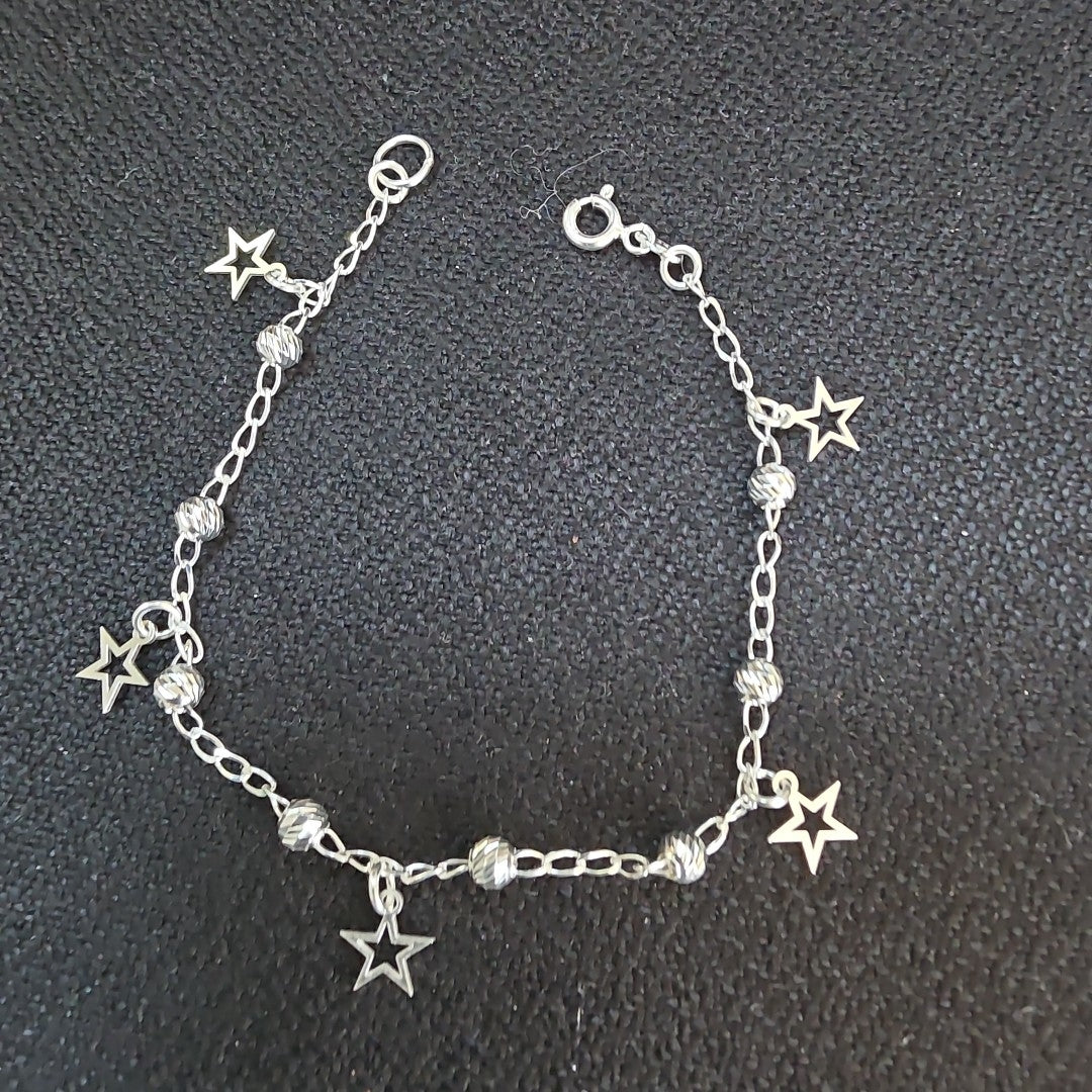PULSERA TEJIDO ESPECIAL PLATA .925 18 CM 2.7 GR (NUEVO)