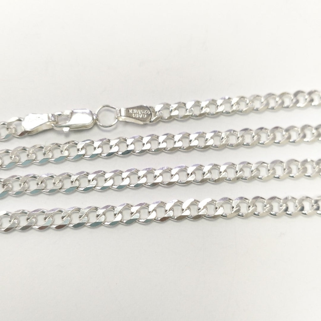 CADENA TEJIDO BARBADO PLATA .925 55 CM 12.6 GR (NUEVO)