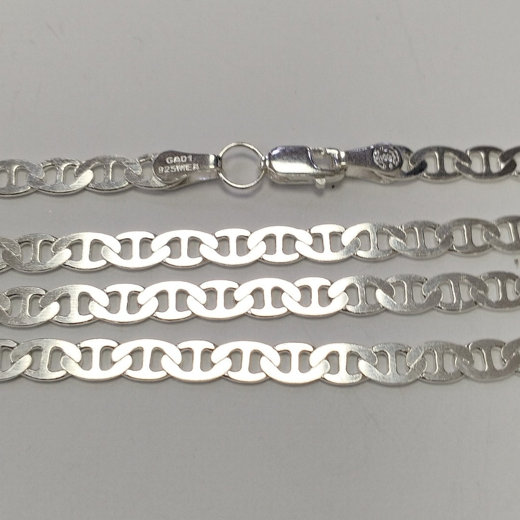 CADENA TEJIDO GUCHI PLATA .925 55 CM 12.5 GR (NUEVO)