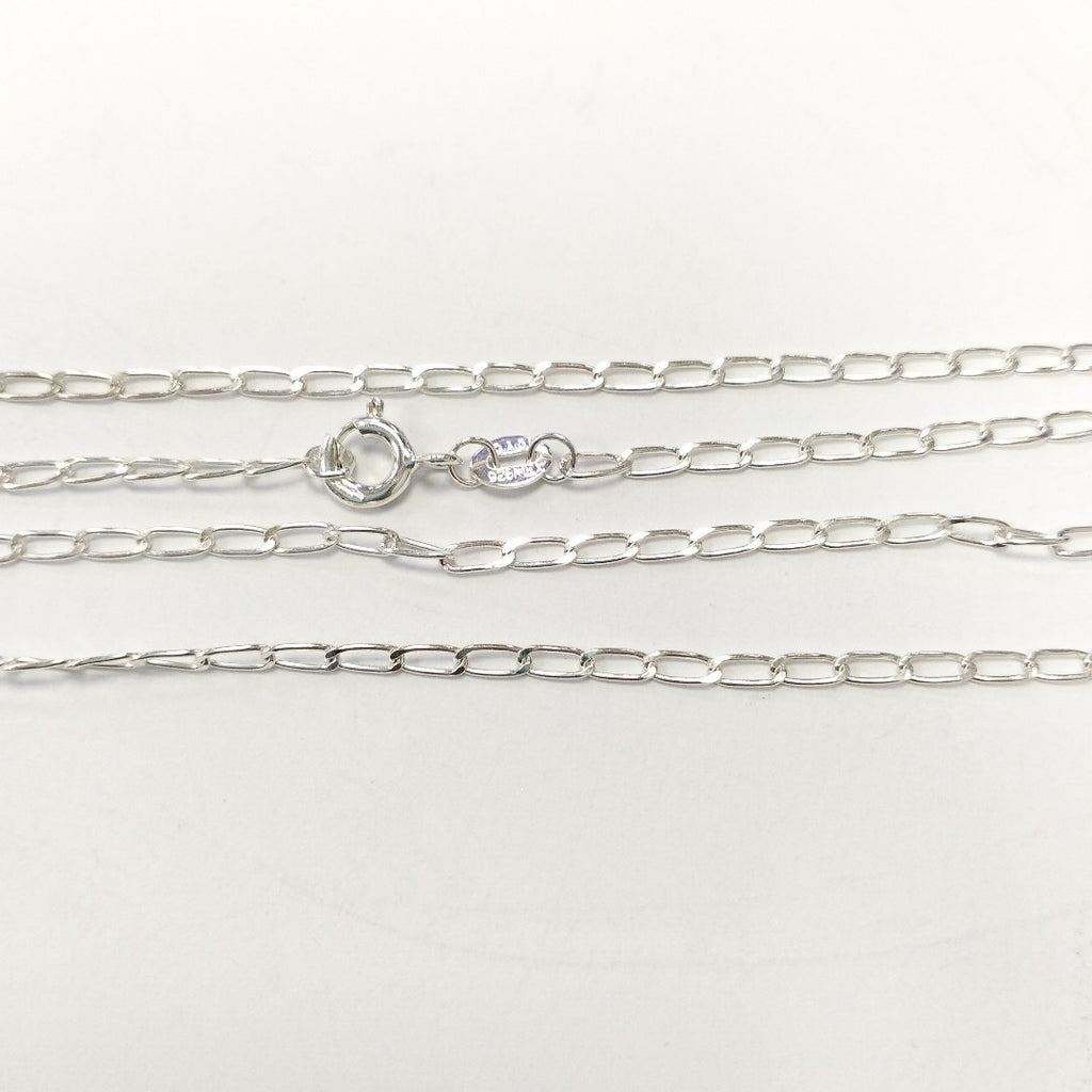 CADENA TEJIDO ESLABONES PLATA .925 50 CM 2.7 GR (NUEVO)