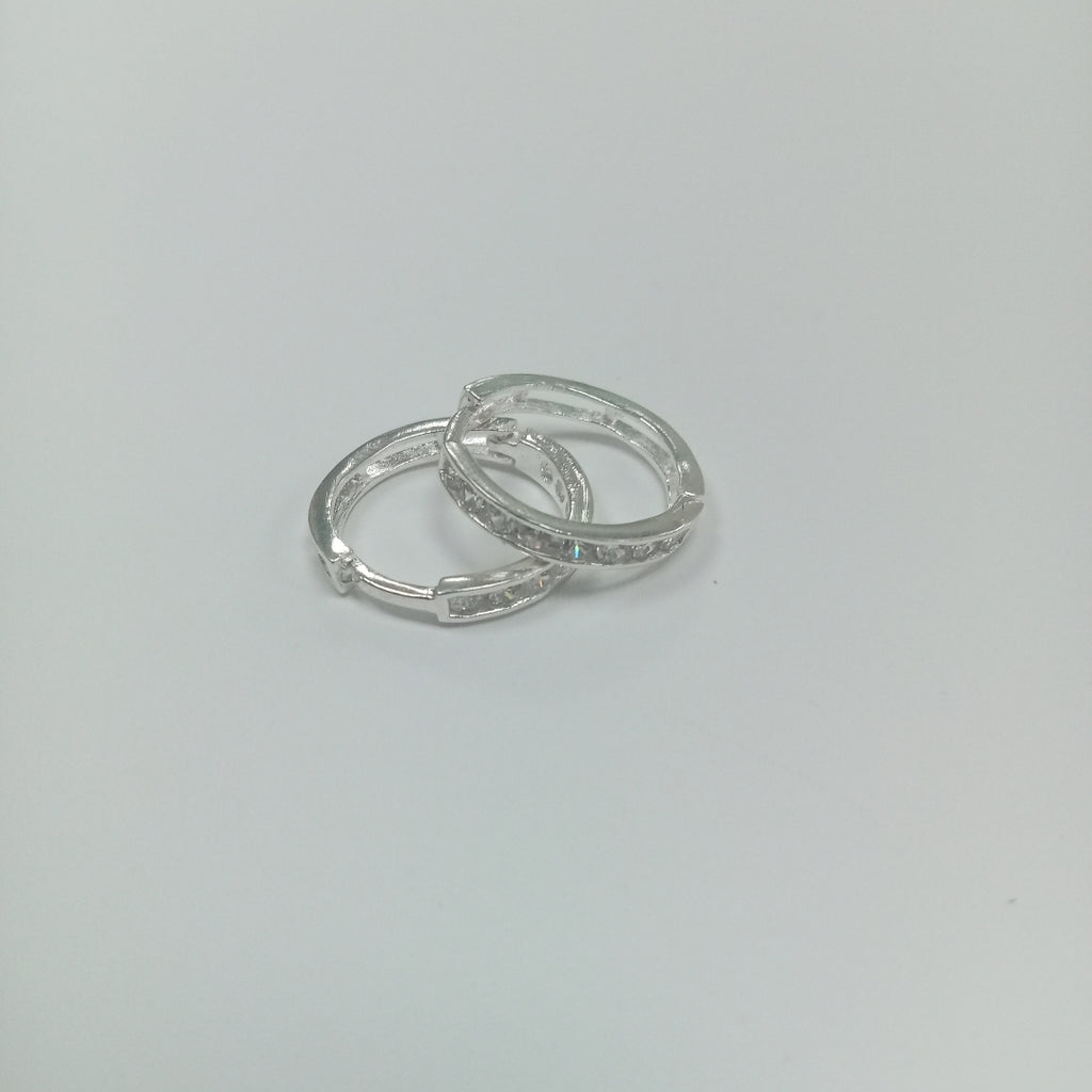 ARRACADAS C/CIRCONIAS PLATA .925 2.1 GR (NUEVO)