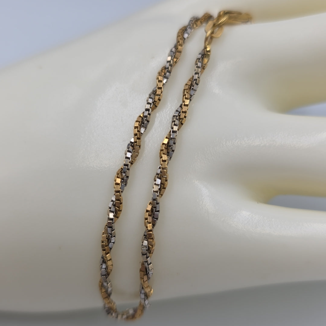 PULSERA ORO, ORO BLANCO 18 K 4.2 GRMS (SEMINUEVO)