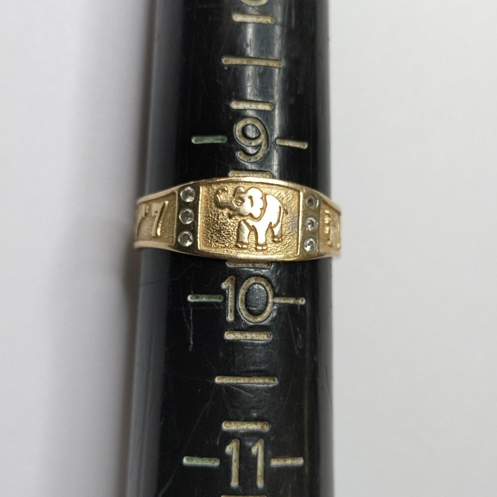 ARGOLLA DE LA SUERTE ORO 14 K 3 GRMS (SEMINUEVO)
